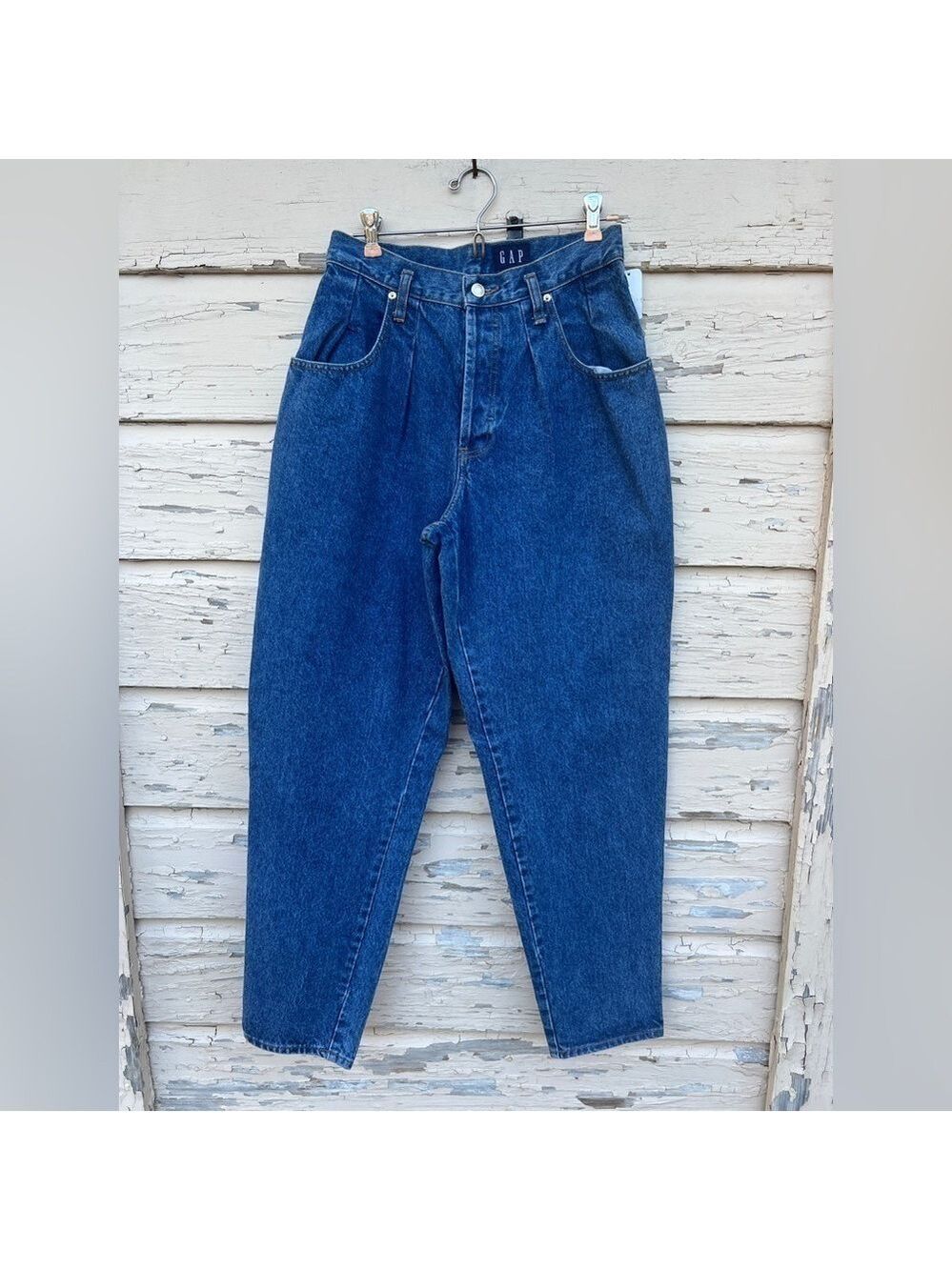 Vintage Gap RARE 90s 1990s 100% Cotton High Waisted Barrel Mom Jeans 11/12 NWT